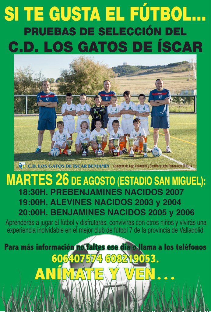 cartel-C.D.-LOS-GATOS-DE-ISCAR-PRUEBAS-DE-SLECCIÓN1