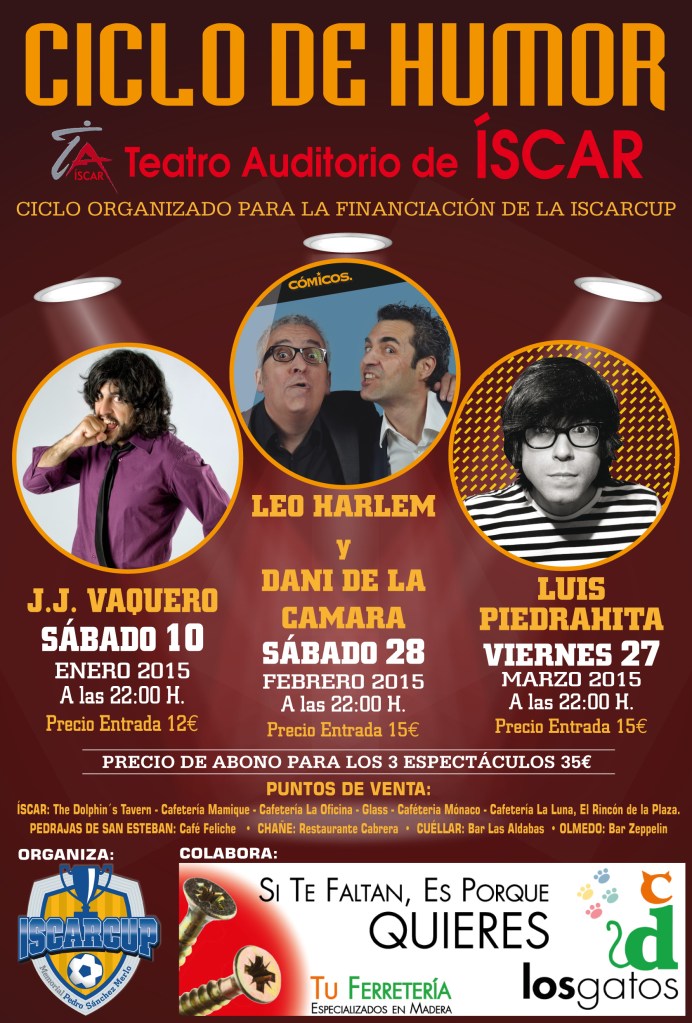 CARTEL CICLO DE HUMOR ISCAR