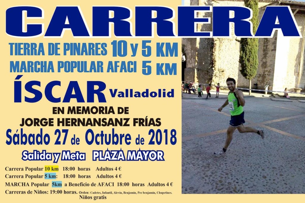 Carrera Popular en Íscar en Memoria de Jorge&nbsp;Hernansanz