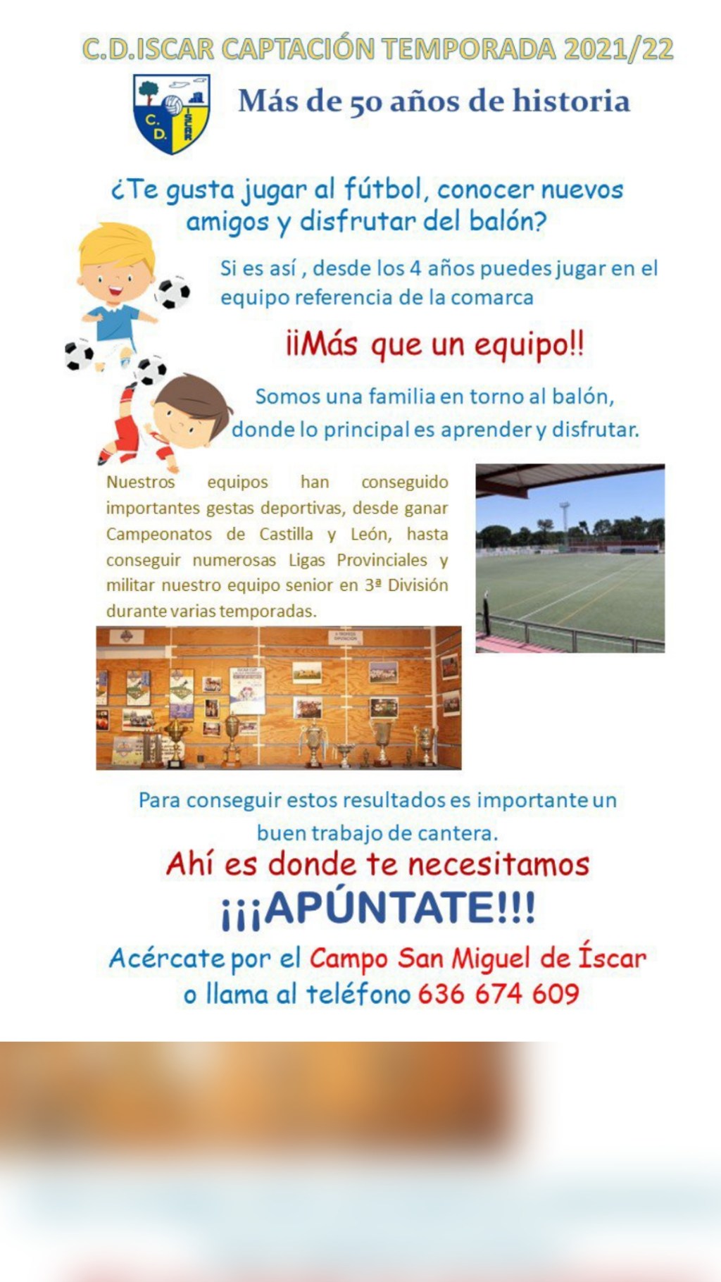 Captación C. D. Íscar&nbsp;2021/2022