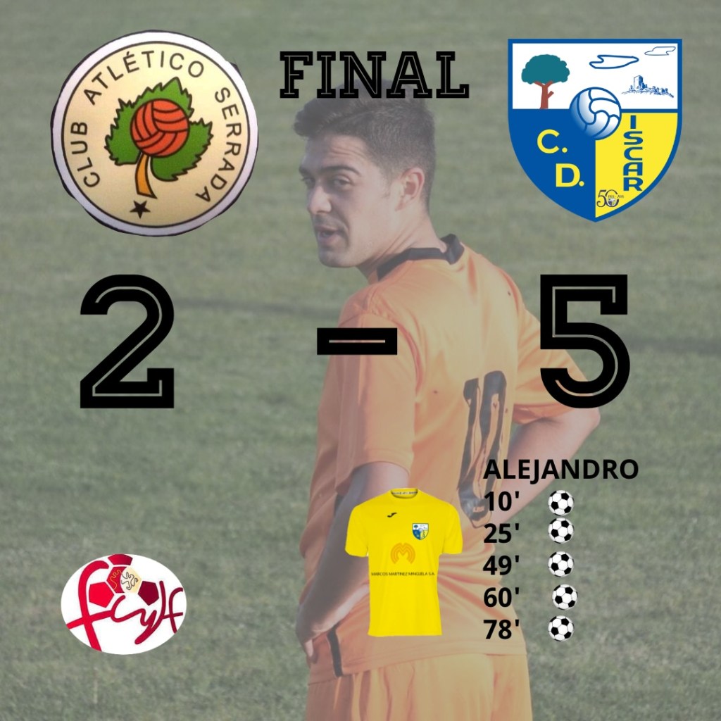 Tercera victoria consecutiva del Íscar con 5 goles de&nbsp;Alejandro