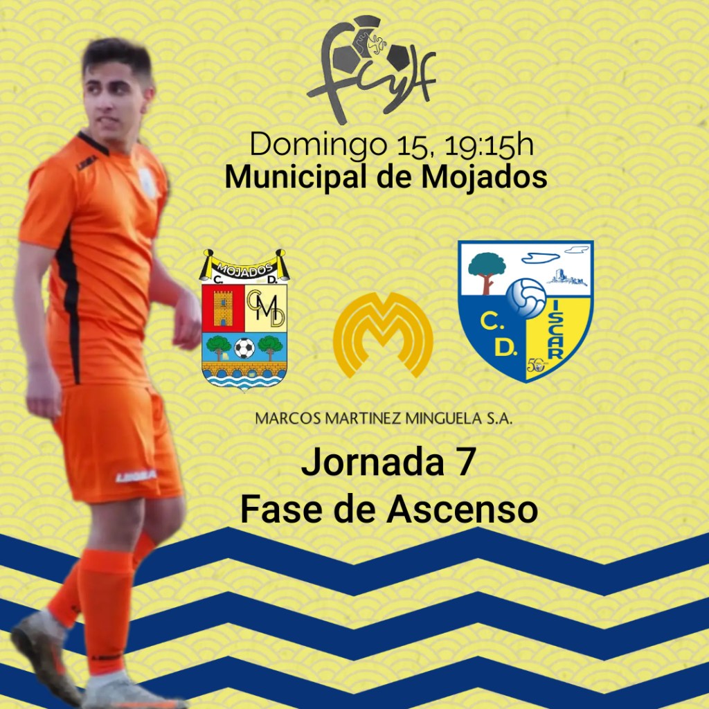 CD Mojados B – CD ÍSCAR, domingo 15 a las&nbsp;19:15h