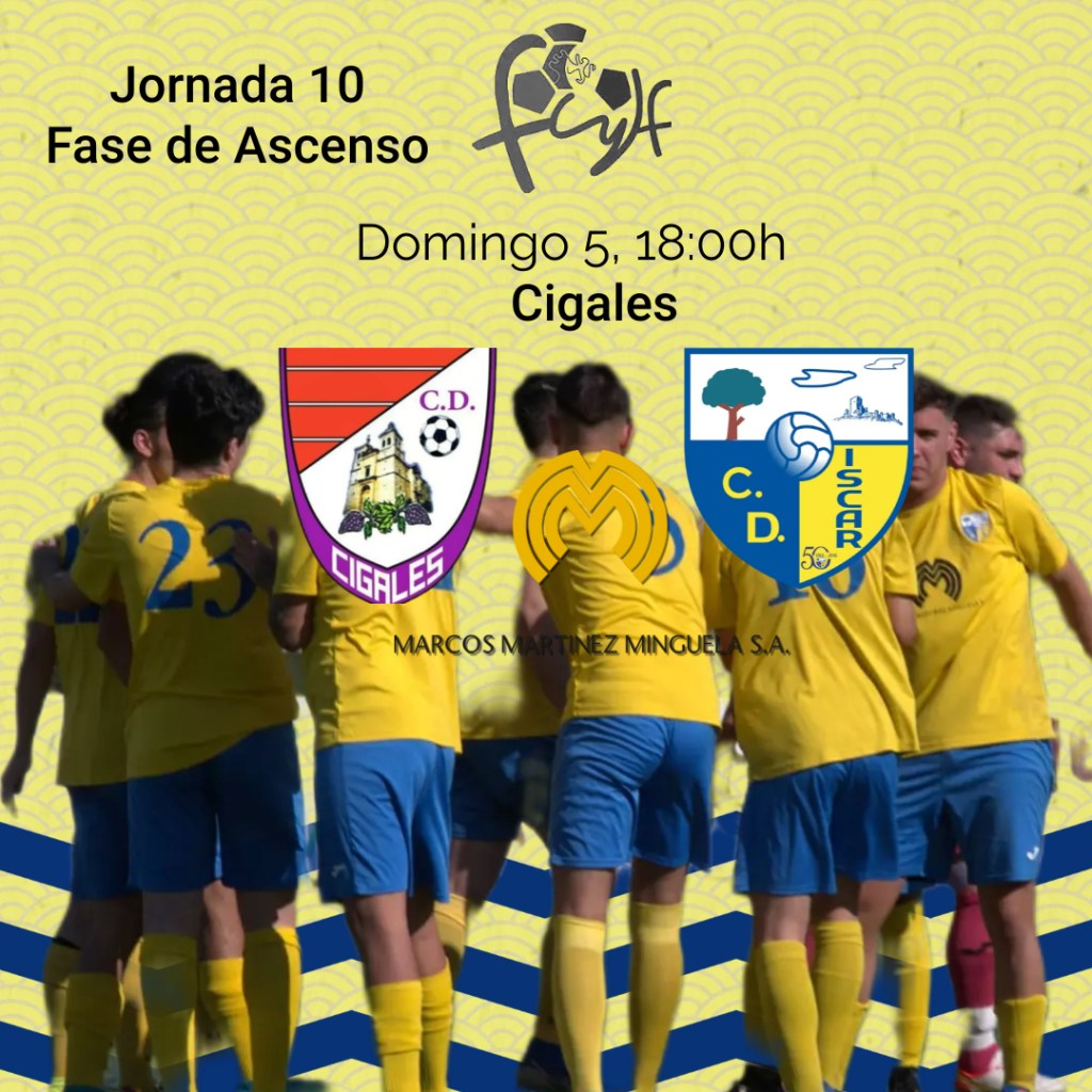 CD Cigales – CD ÍSCAR, domingo 5 a las&nbsp;18:00h
