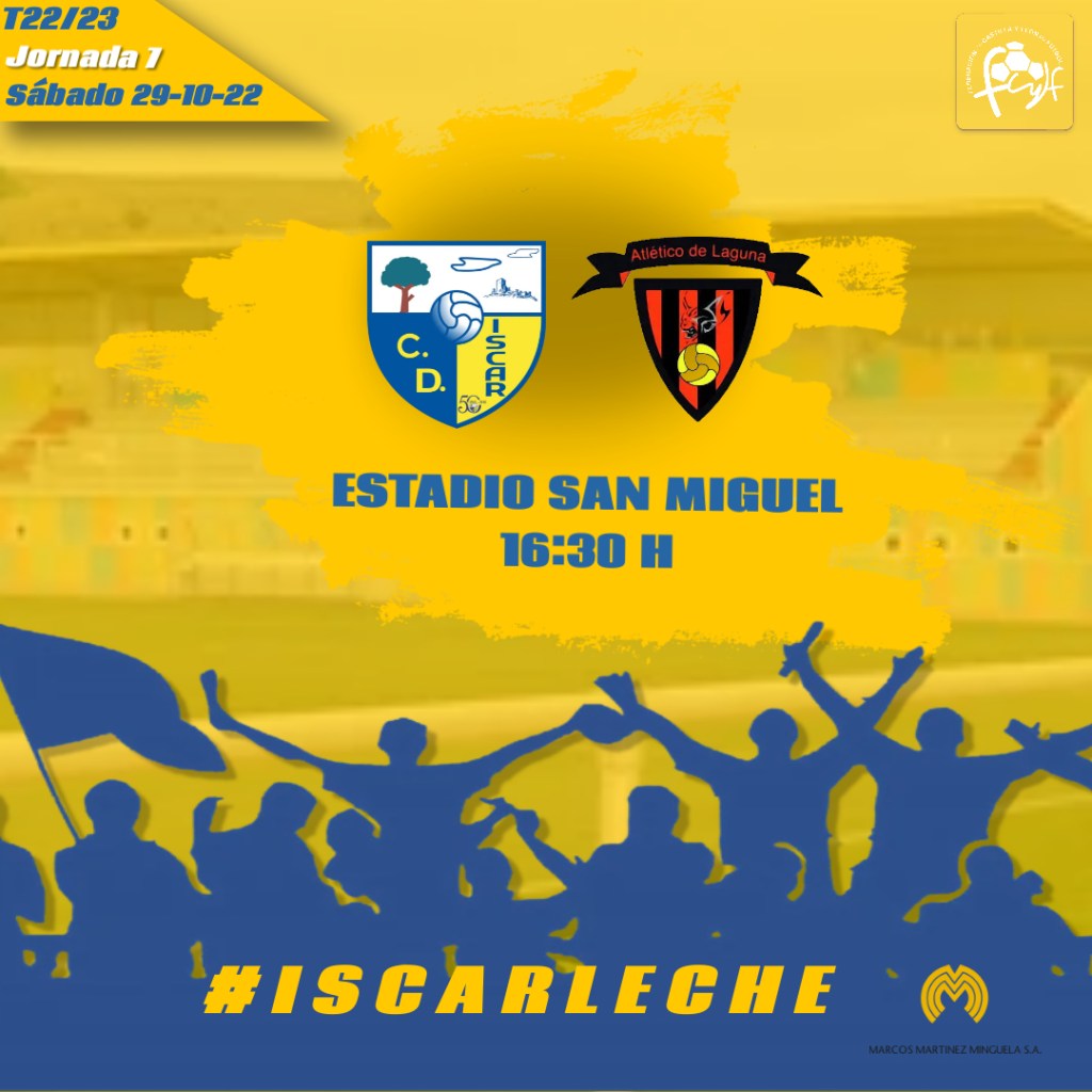 CD ISCAR – ATCO LAGUNA: Sábado a las&nbsp;16H30