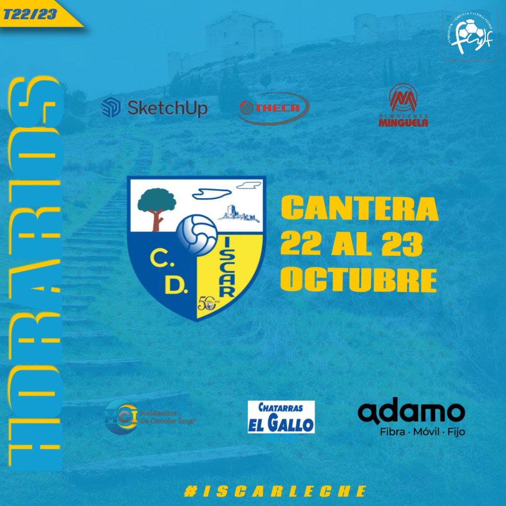 Horarios Cantera 22 y 23&nbsp;octubre