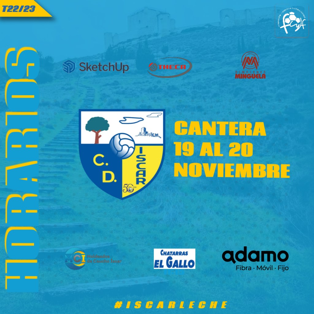 Horarios Cantera 19 y 20 de&nbsp;noviembre