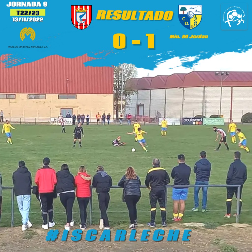 Jordan da el triunfo al Íscar en Villalón a un minuto del&nbsp;final.