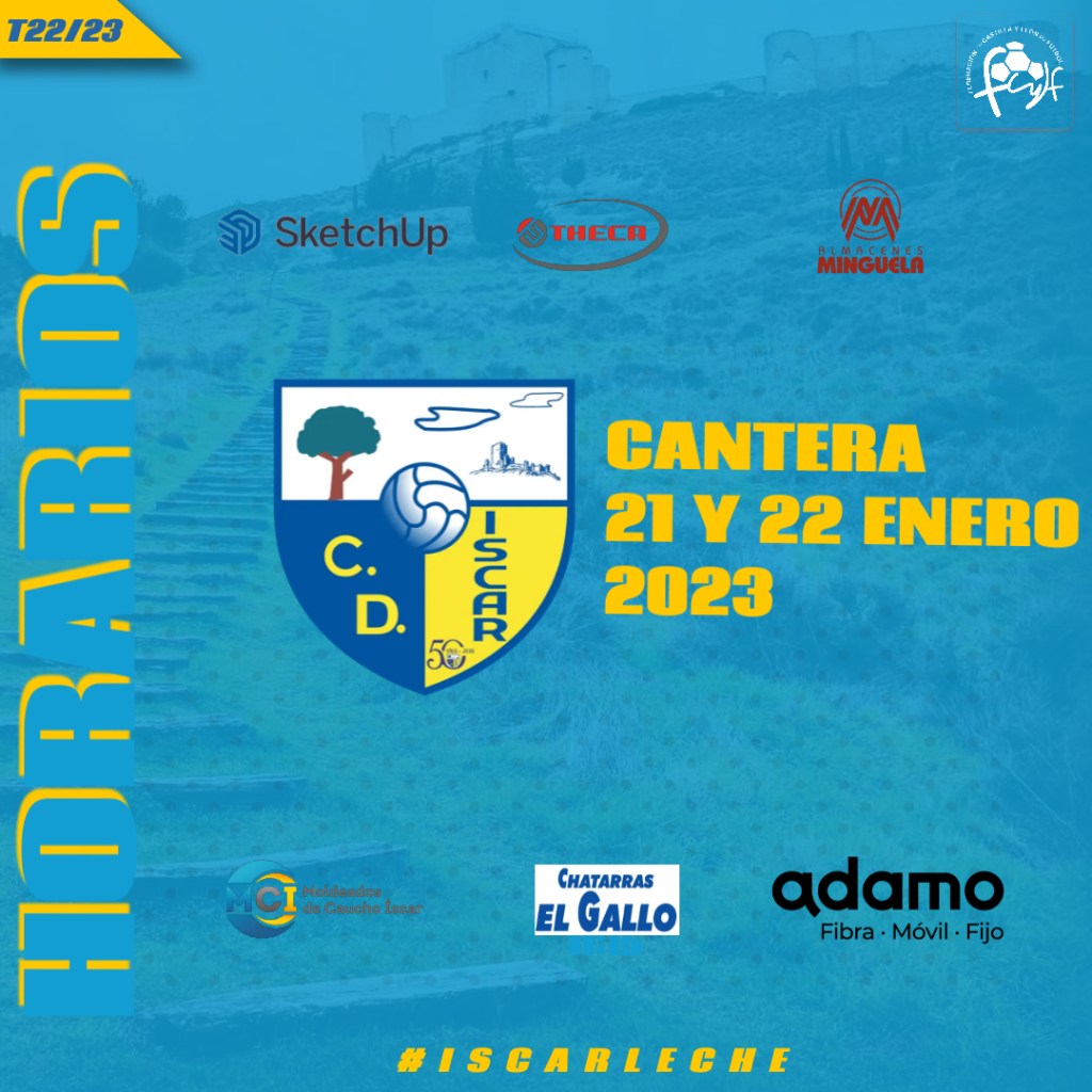 Horarios Cantera 21 y 22 de&nbsp;enero