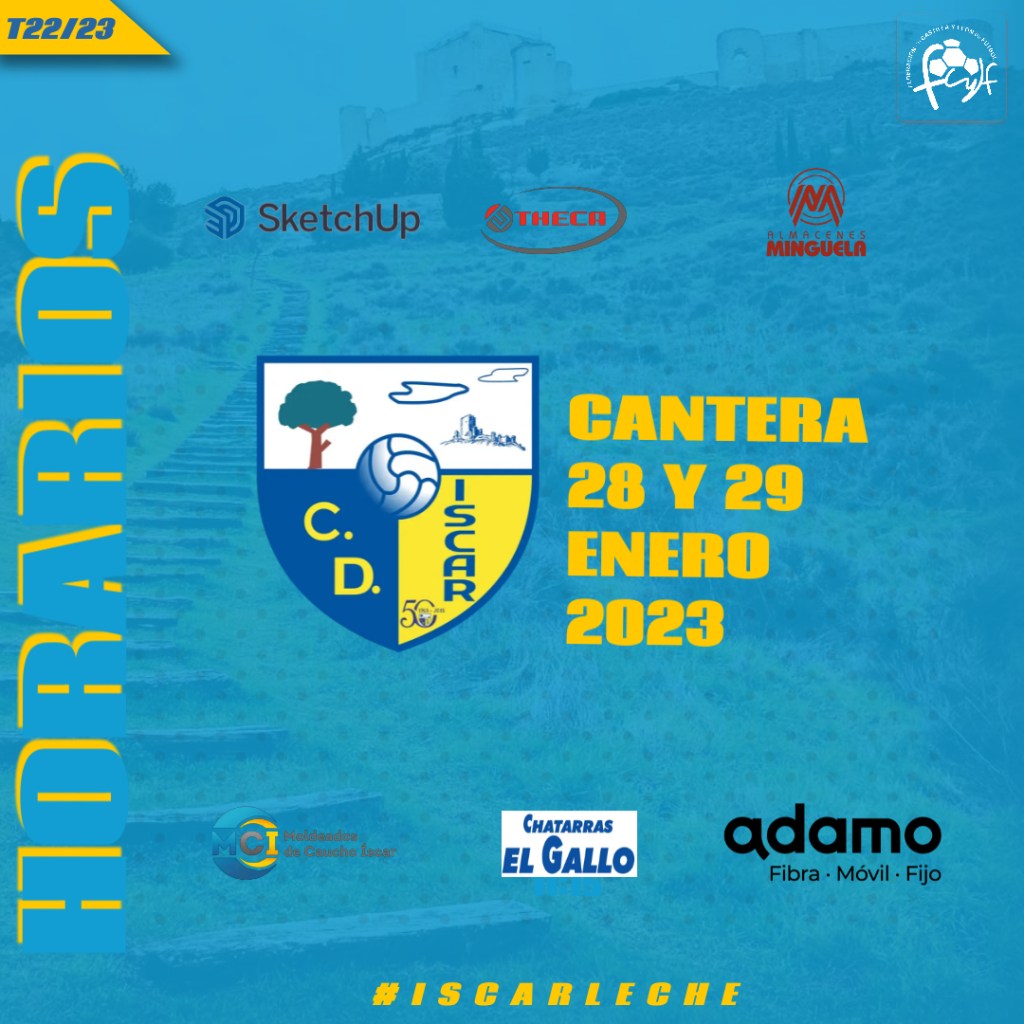 Horarios Cantera 28 y 29 de&nbsp;enero