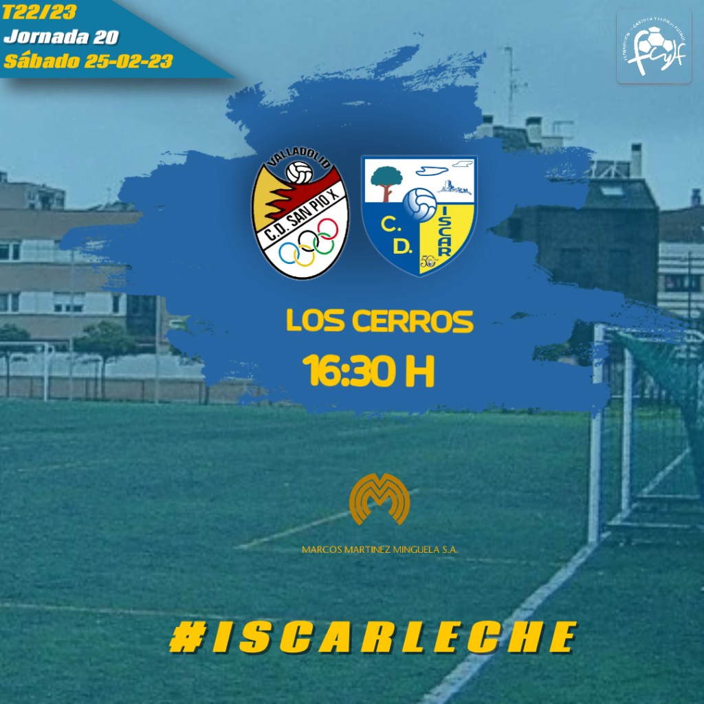 CD San Pío X «B» – CD ISCAR: Sábado a las&nbsp;16H30
