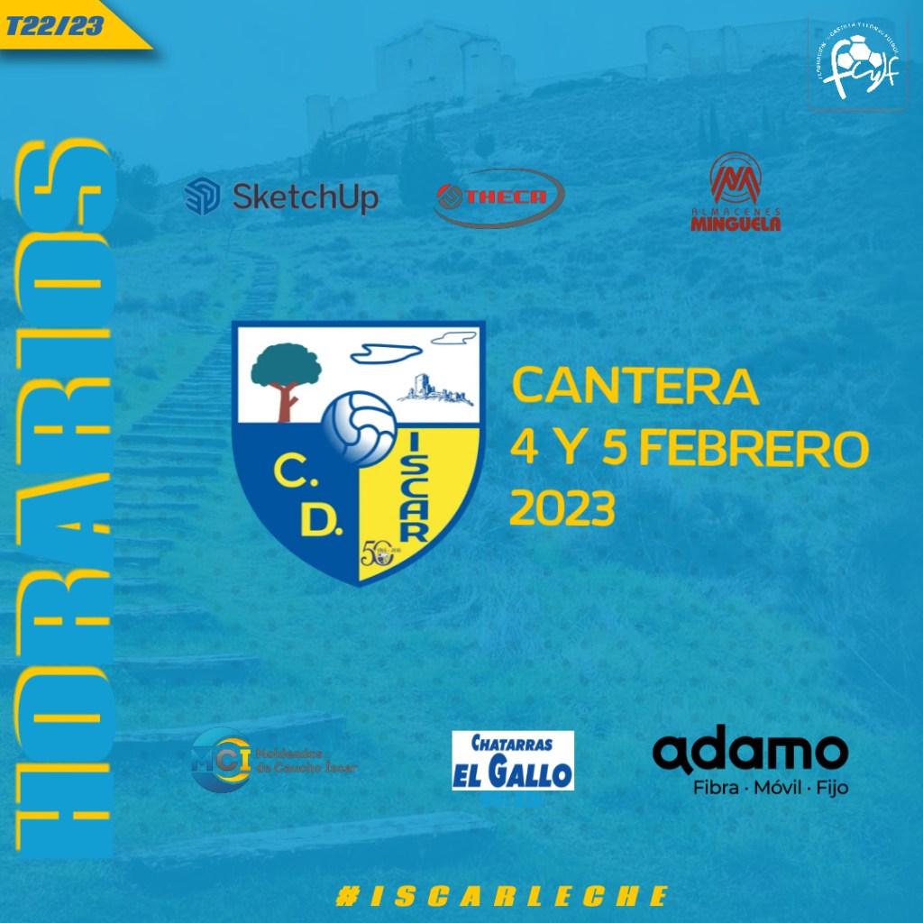 Horarios Cantera 4 y 5 de&nbsp;febrero