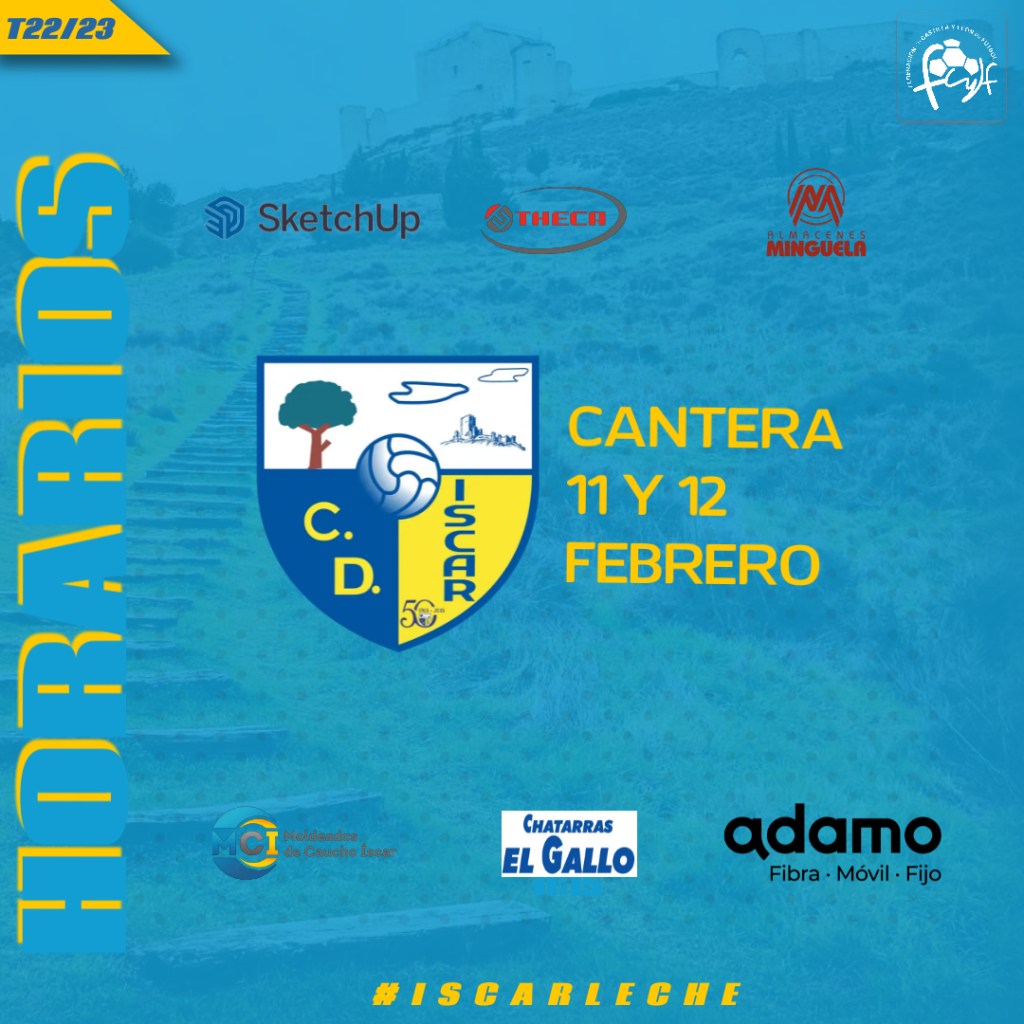 Horarios Cantera 11 y 12 de&nbsp;febrero