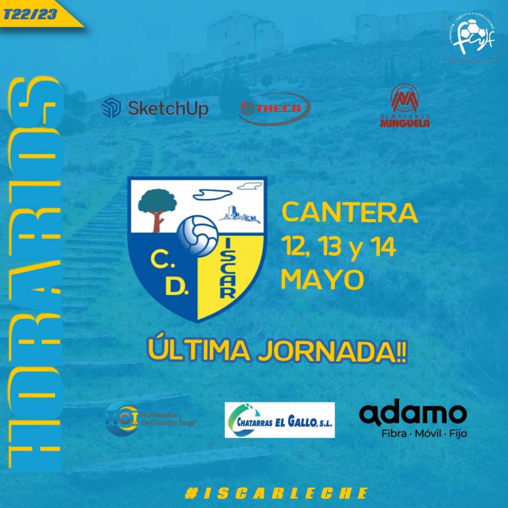 Horarios Cantera 12, 13 y 14 de&nbsp;mayo