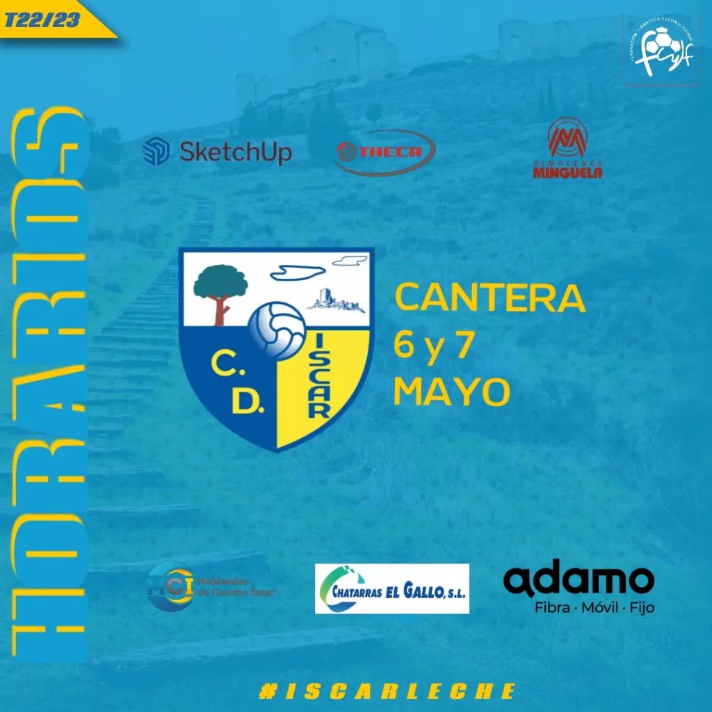 Horarios Cantera 6 y 7 de&nbsp;mayo