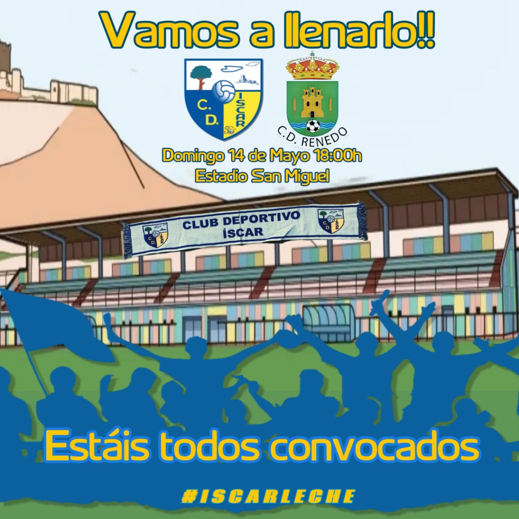 CD ISCAR – CD Renedo: domingo a las&nbsp;18H00