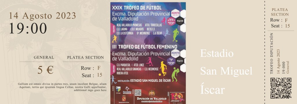 Entradas Diputación a partir del 9 de&nbsp;agosto