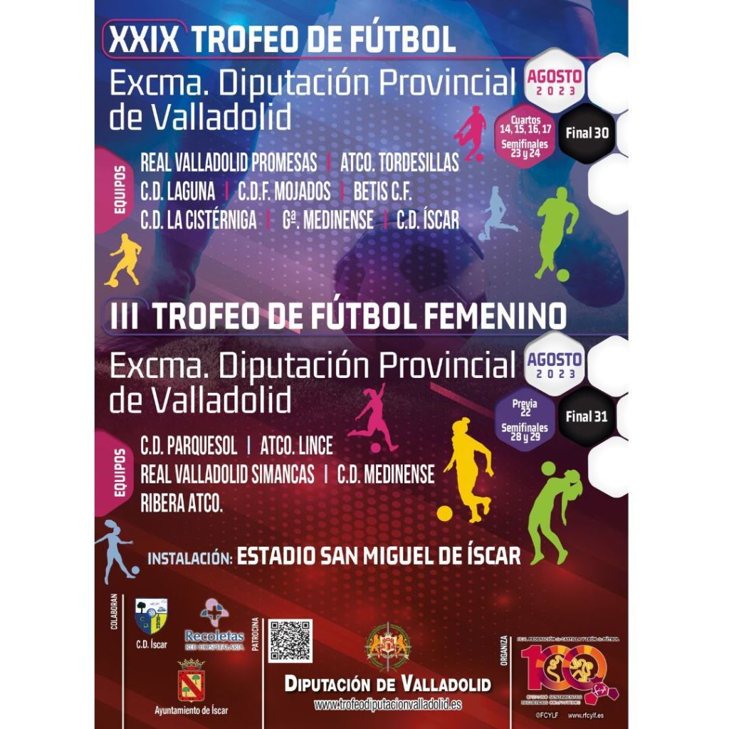 XXIX TROFEO DIPUTACIÓN DE FÚTBOL MASCULINO y III FEMENINO: EN ÍSCAR DEL 14 AL 31 DE&nbsp;AGOSTO