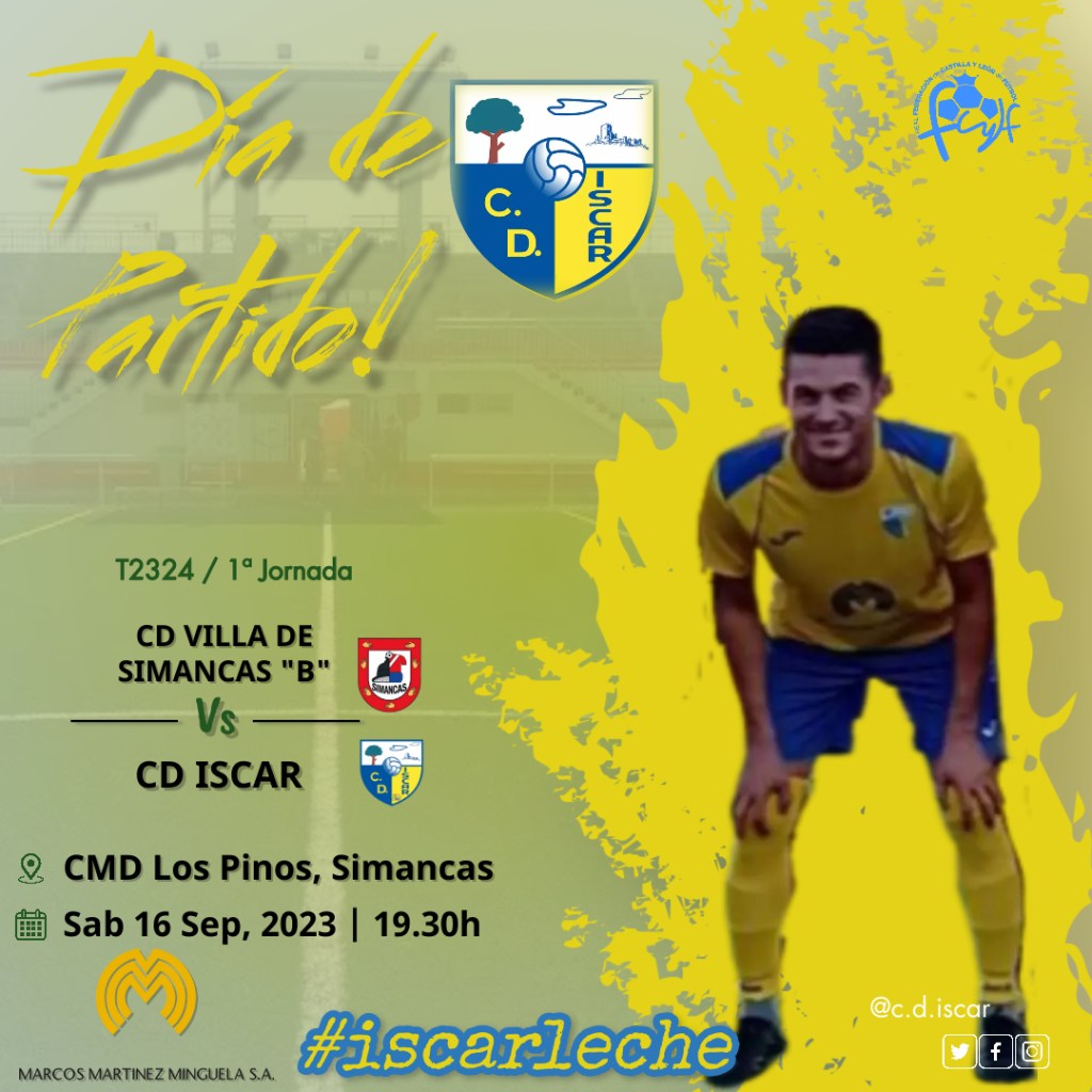 1ª Jornada de Liga: CD VILLA DE SIMANCAS B – CD&nbsp;ISCAR