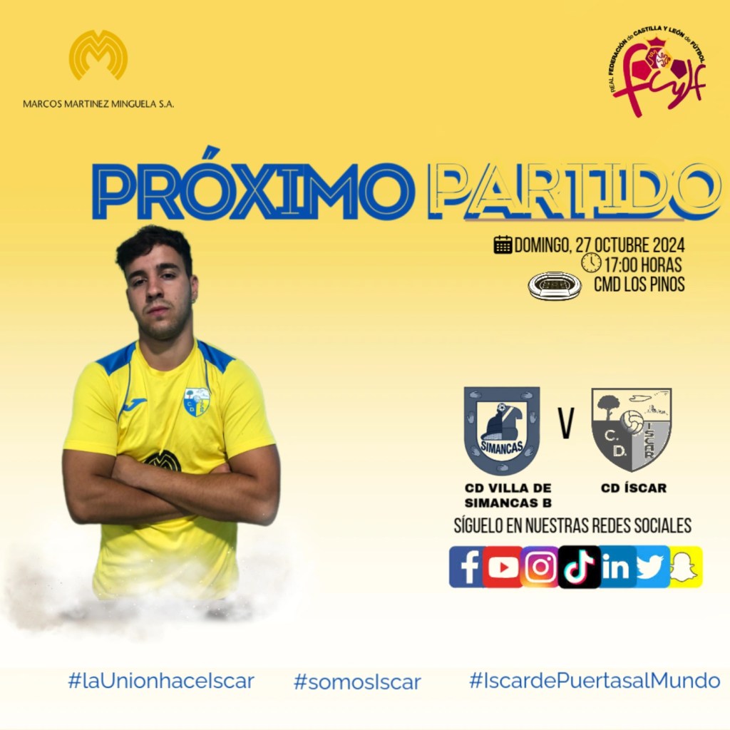En Simancas, domingo 27 a las 17:00&nbsp;Horas