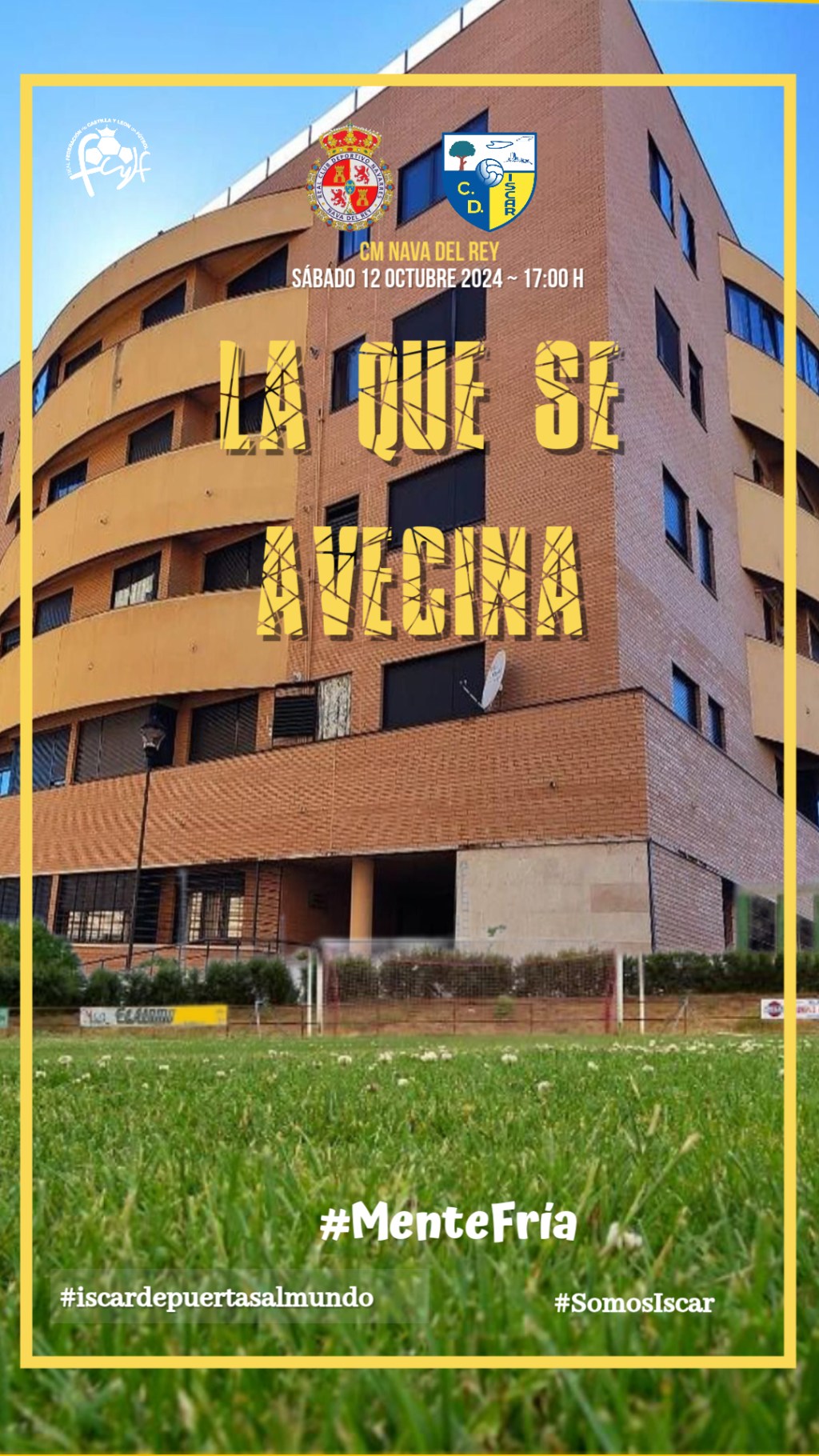 En Nava del Rey, sábado 12 a las 17:00&nbsp;Horas