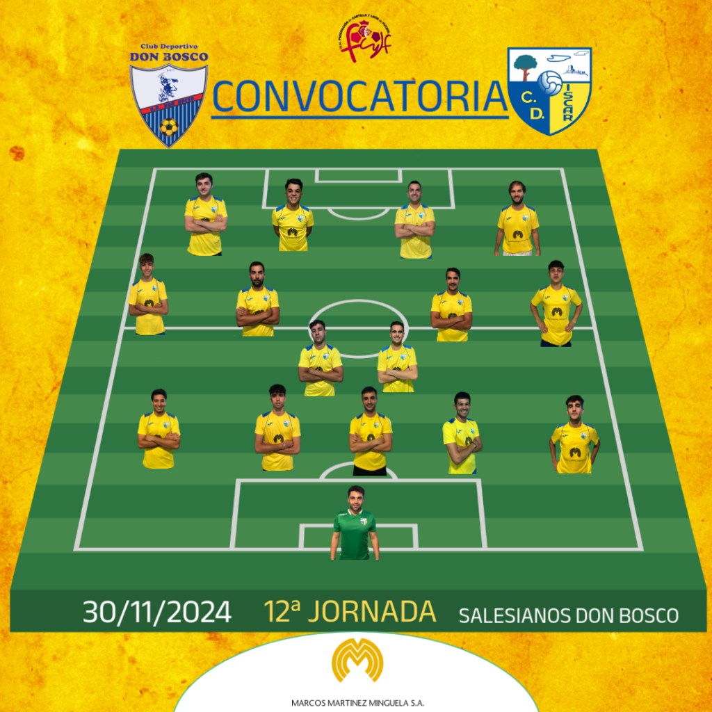 Convocatoria del C. D. ÍSCAR frente al Don&nbsp;Bosco