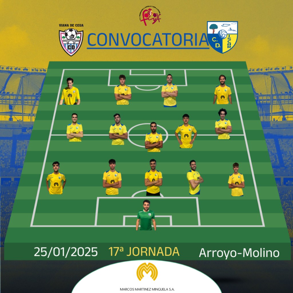 Convocatoria del C. D. ÍSCAR frente al C.D.&nbsp;Viana