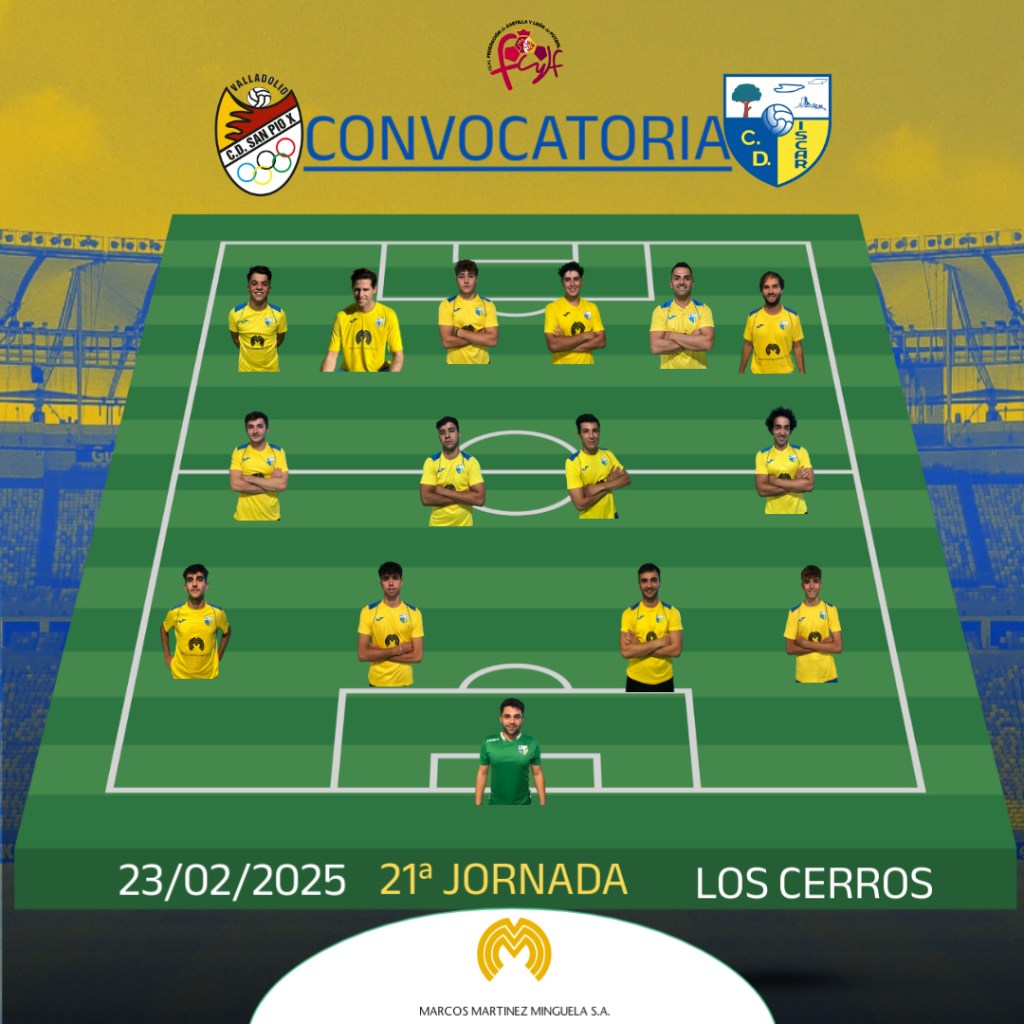 Convocatoria del C. D. ÍSCAR frente al San&nbsp;Pío