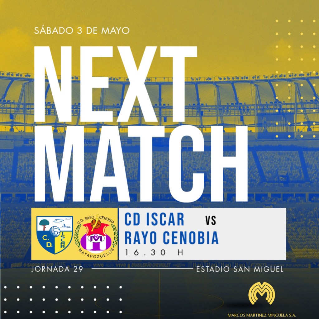 Contra el Rayo Cenobia, sábado 3 de mayo a las 16:30&nbsp;horas