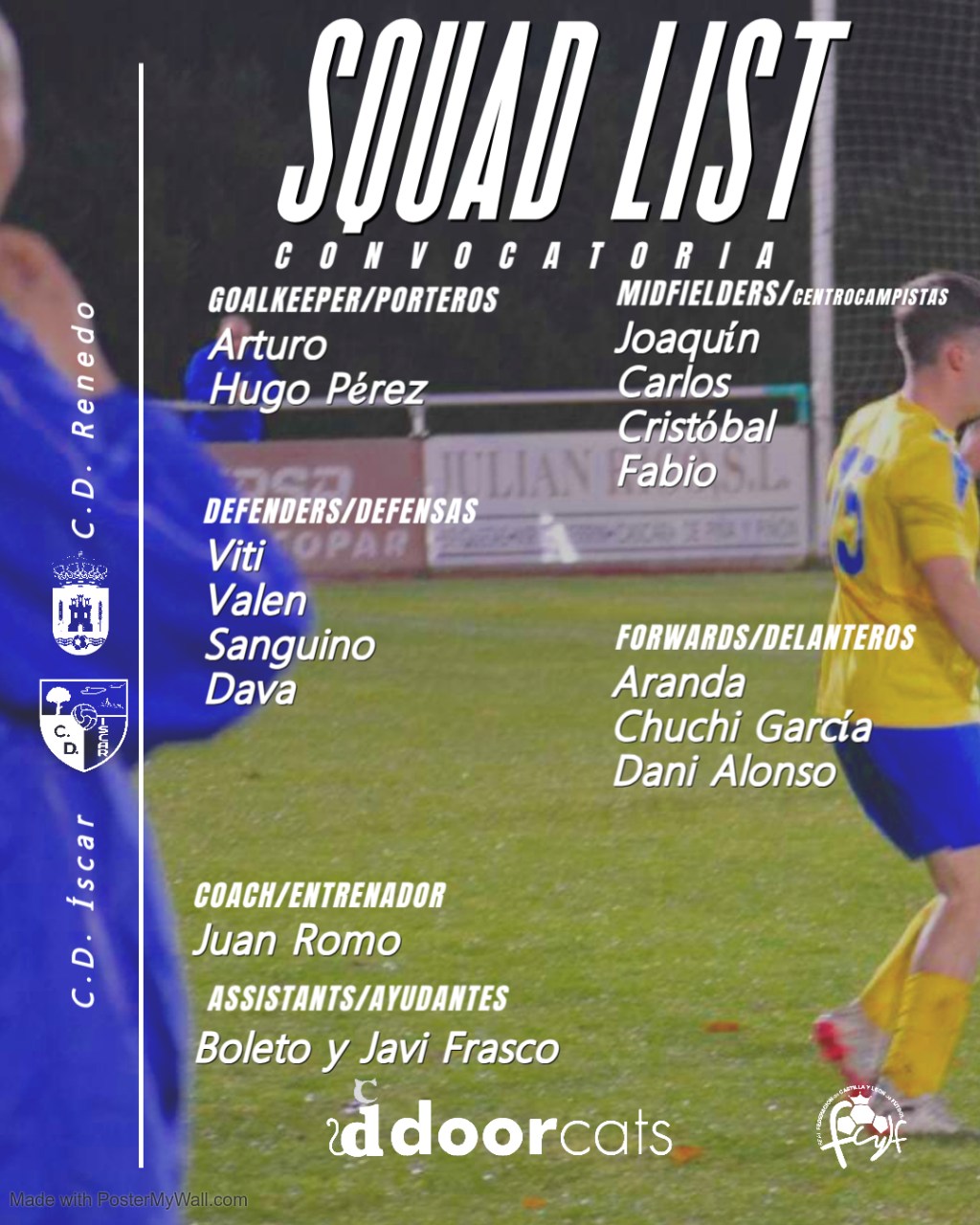 Convocatoria contra C.D.&nbsp;Renedo