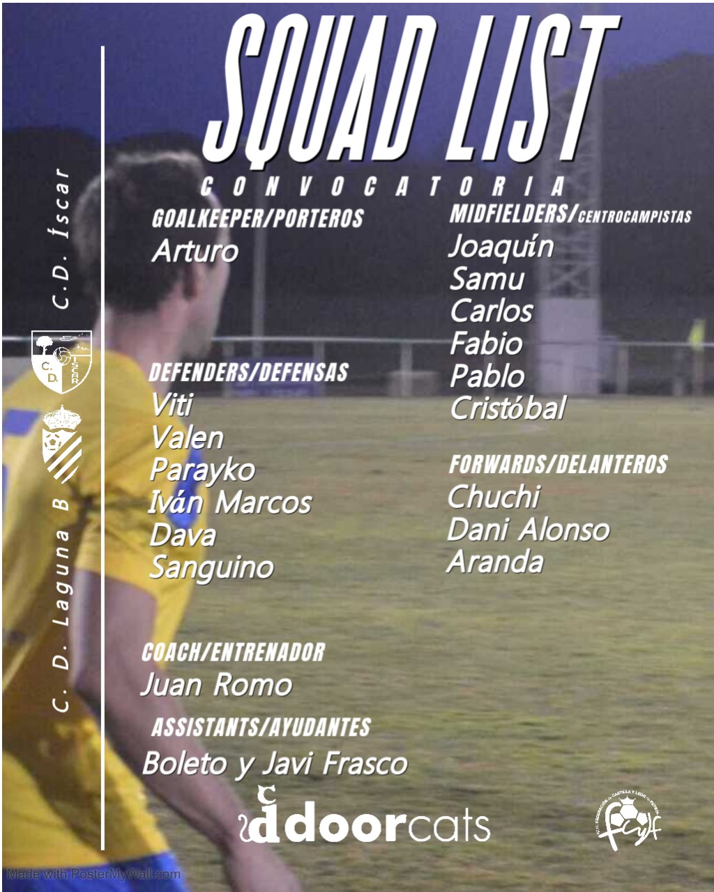 Convocatoria contra el Laguna B | 24ª&nbsp;jornada