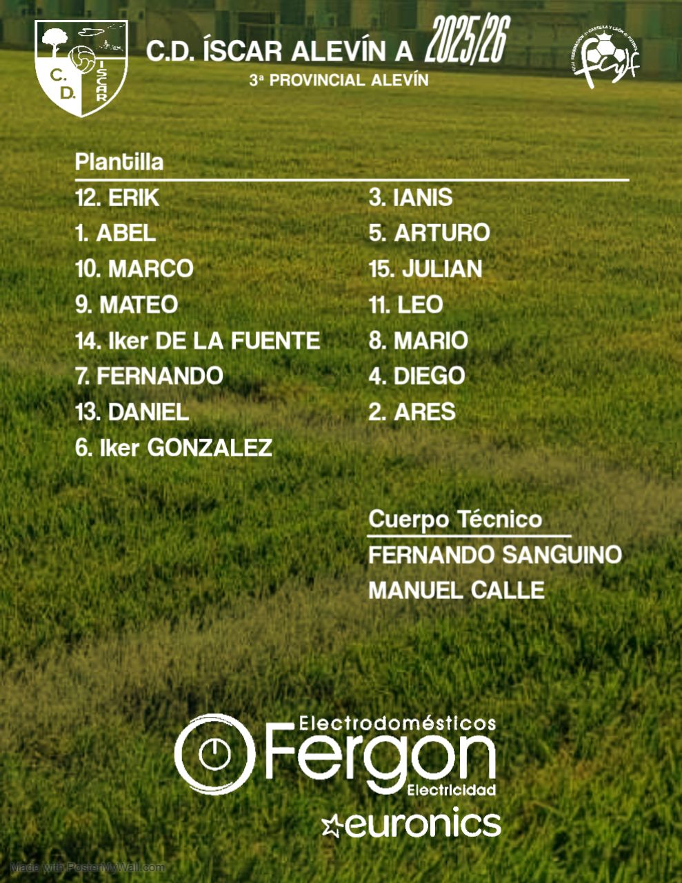 Plantilla Alevín A