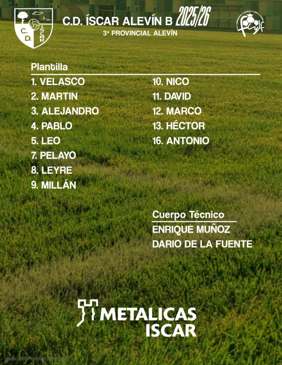 Plantilla Alevín B